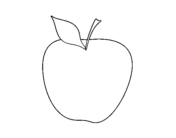Disegno di Grande mela da Colorare