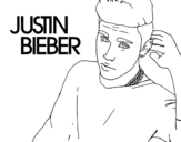 Disegno di Justin Bieber Popstar da colorare