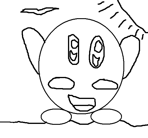 Disegno di Kirby da Colorare