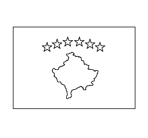 Disegno di Kosovo da Colorare