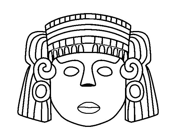 Disegno di La maschera messicana da Colorare