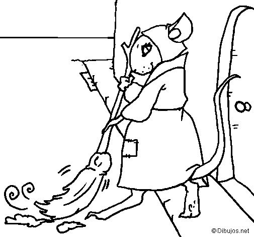Disegno di La topolina civettuola 1 da Colorare