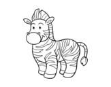 Dibujo de La  zebra