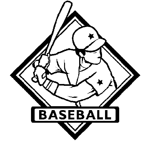 Disegno di Logotipo baseball  da Colorare