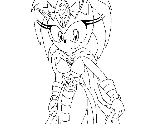 Disegno di Madre di Sonic da Colorare