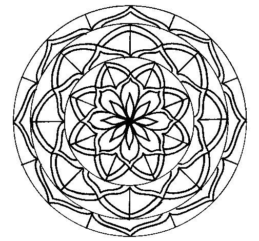 Disegno di Mandala 6 da Colorare