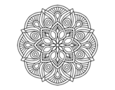 Disegno di Mandala alhambra da colorare