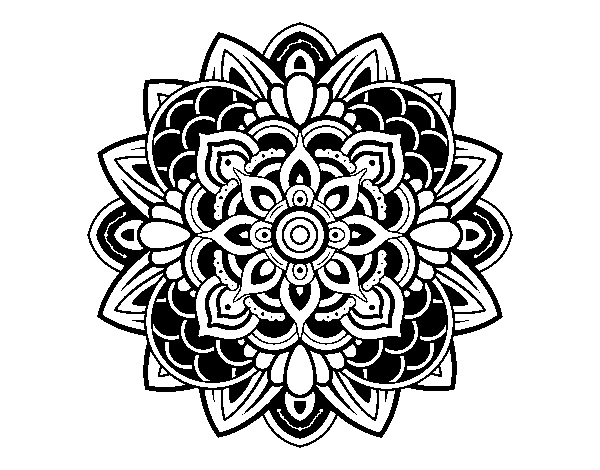 Disegno di Mandala decorative da Colorare