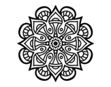 Disegno di Mandala mondo arabo da colorare
