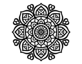 Disegno di Mandala per la concentrazione mentale da colorare