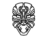 Dibujo de Maschera robot alien