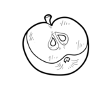 Dibujo de Mezza mela buona 