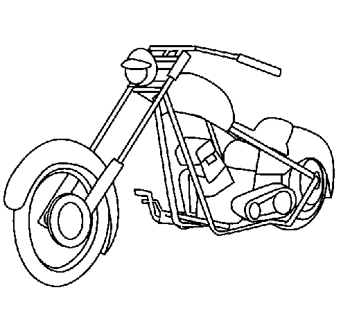 Disegno di Motocicletta da Colorare