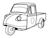 Dibujo de Motocicletta furgone