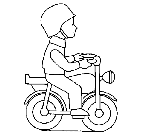 Disegno di Motocicletta da Colorare