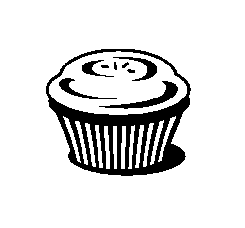 Disegno di Muffin da Colorare