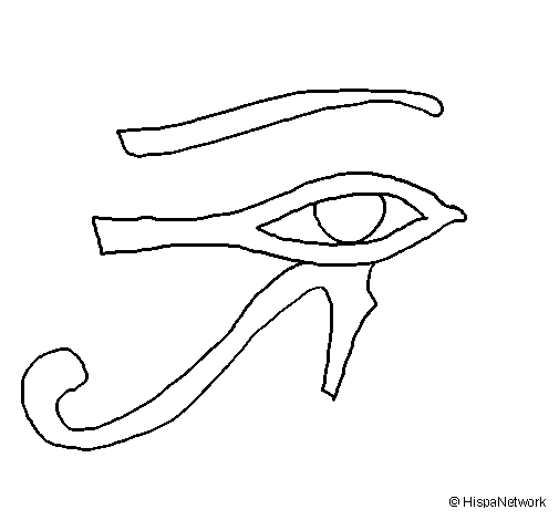 Disegno di Occhio di Horus  da Colorare