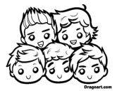 Disegno di One Direction 2 da colorare