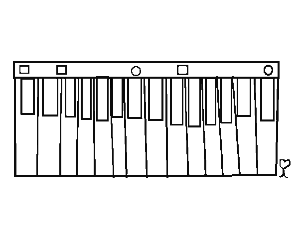 Disegno di Organo musicale da Colorare