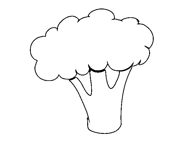 Disegno di Pezzo di broccoli da Colorare
