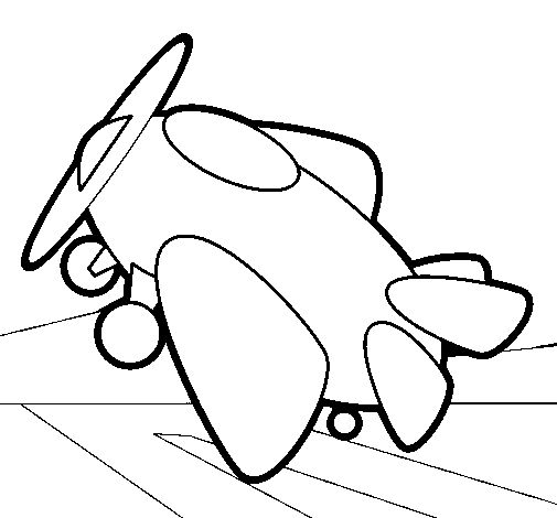 Disegno di Piccolo aereo da Colorare