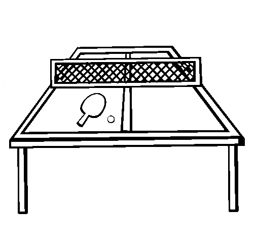 Disegno di Ping pong da Colorare