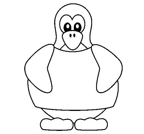 Disegno di Pinguino da Colorare