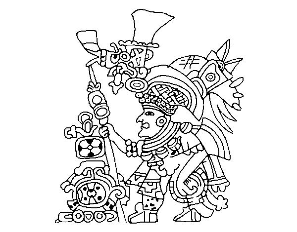 Disegno di Pittura prehispanic da Colorare