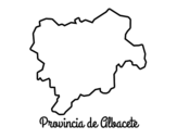 Disegno di Provincia di Albacete da colorare