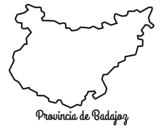 Disegno di Provincia di Badajoz da colorare