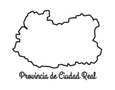 Disegno di Provincia di Ciudad Real da colorare