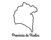 Disegno di Provincia di Huelva da colorare