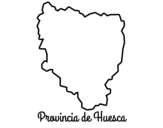 Disegno di Provincia di Huesca da colorare