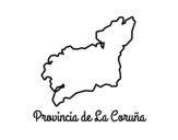 Disegno di Provincia di La Coruña da colorare