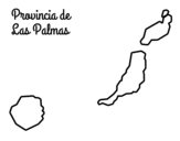 Disegno di Provincia di Las Palmas da colorare