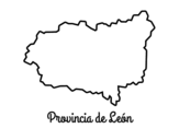 Disegno di Provincia di León da colorare