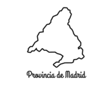 Disegno di Provincia di Madrid da colorare