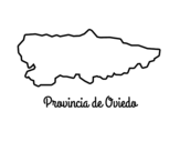 Disegno di Provincia di Oviedo da colorare