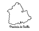 Disegno di Provincia di Sevilla da colorare