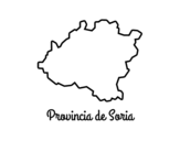 Disegno di Provincia di Soria da colorare
