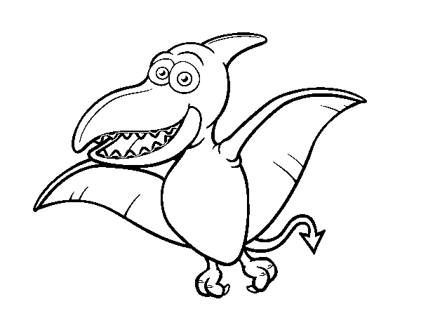 Disegno di Pterosauro da Colorare