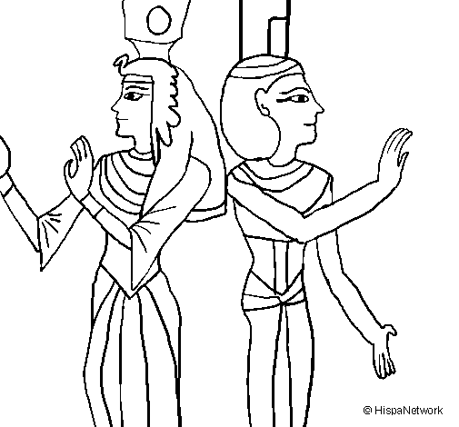 Disegno di Ritratto della Regina Nefertari  da Colorare