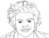 Disegno di Ritratto di Harry Styles  da colorare