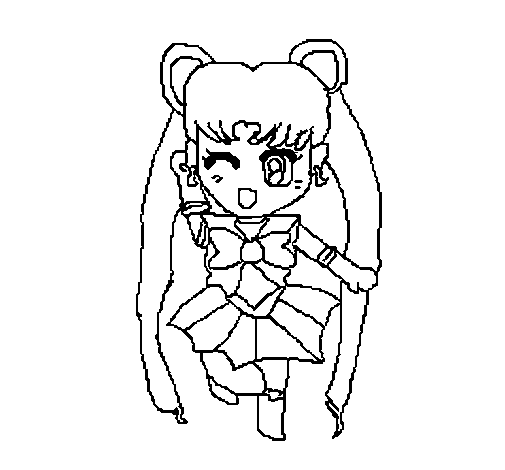 Disegno di Sailor Moon da Colorare