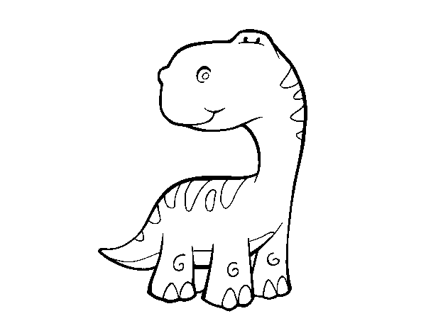 Disegno di Sauropodo da Colorare