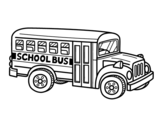 Disegno di Scuolabus americano da colorare
