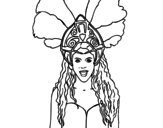 Disegno di Shakira - Waka Waka da colorare