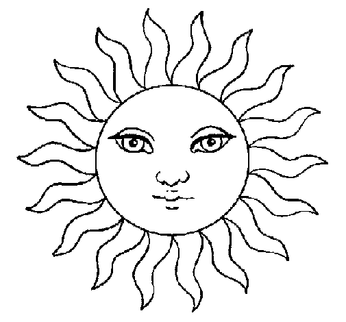 Disegno di Sole  da Colorare