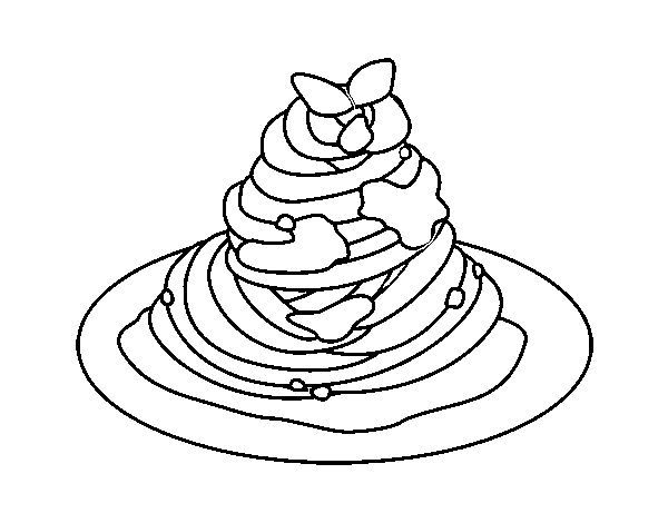 Disegno di Spaghetti alla bolognese da Colorare