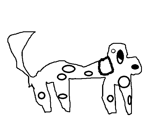 Disegno di Spotted cane da Colorare